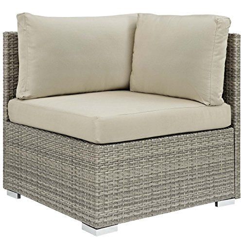 Modway EEI-2961-LGR-NAV Repose Sunbrella Fabric Outdoor Patio Armchair