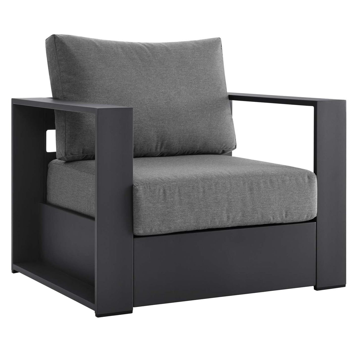 Modway Tahoe Gray Charcoal Patio 2-Piece Armchair Set Finish EEI-5751-GRY-CHA