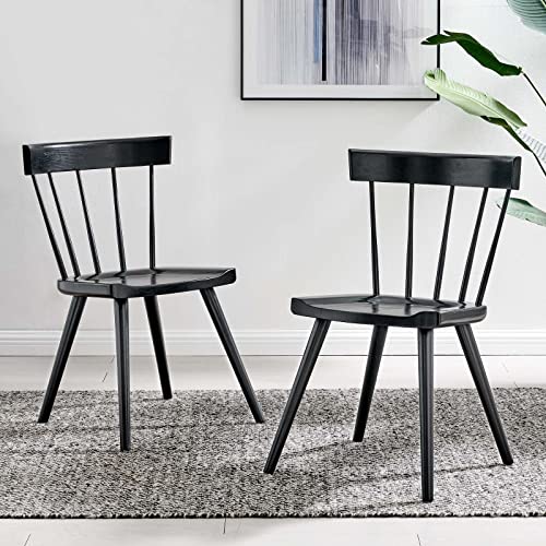 Modway Sutter Dining Room Tables and Chairs, Black