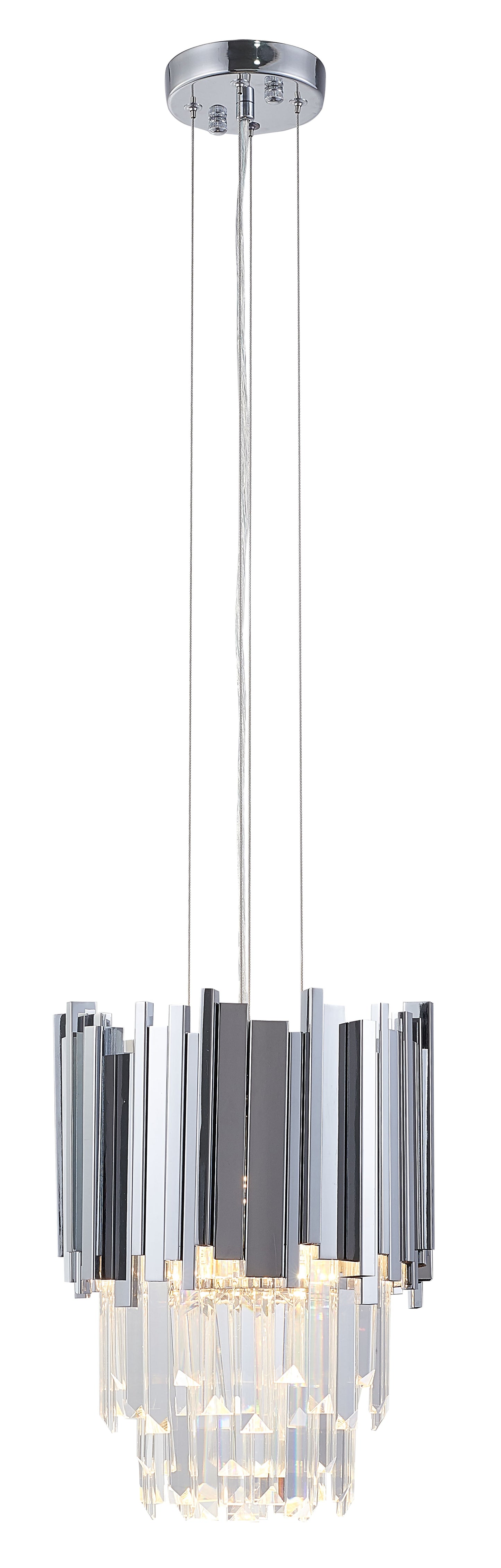 Chrome Single Pendant Lighting - MU106P9CH