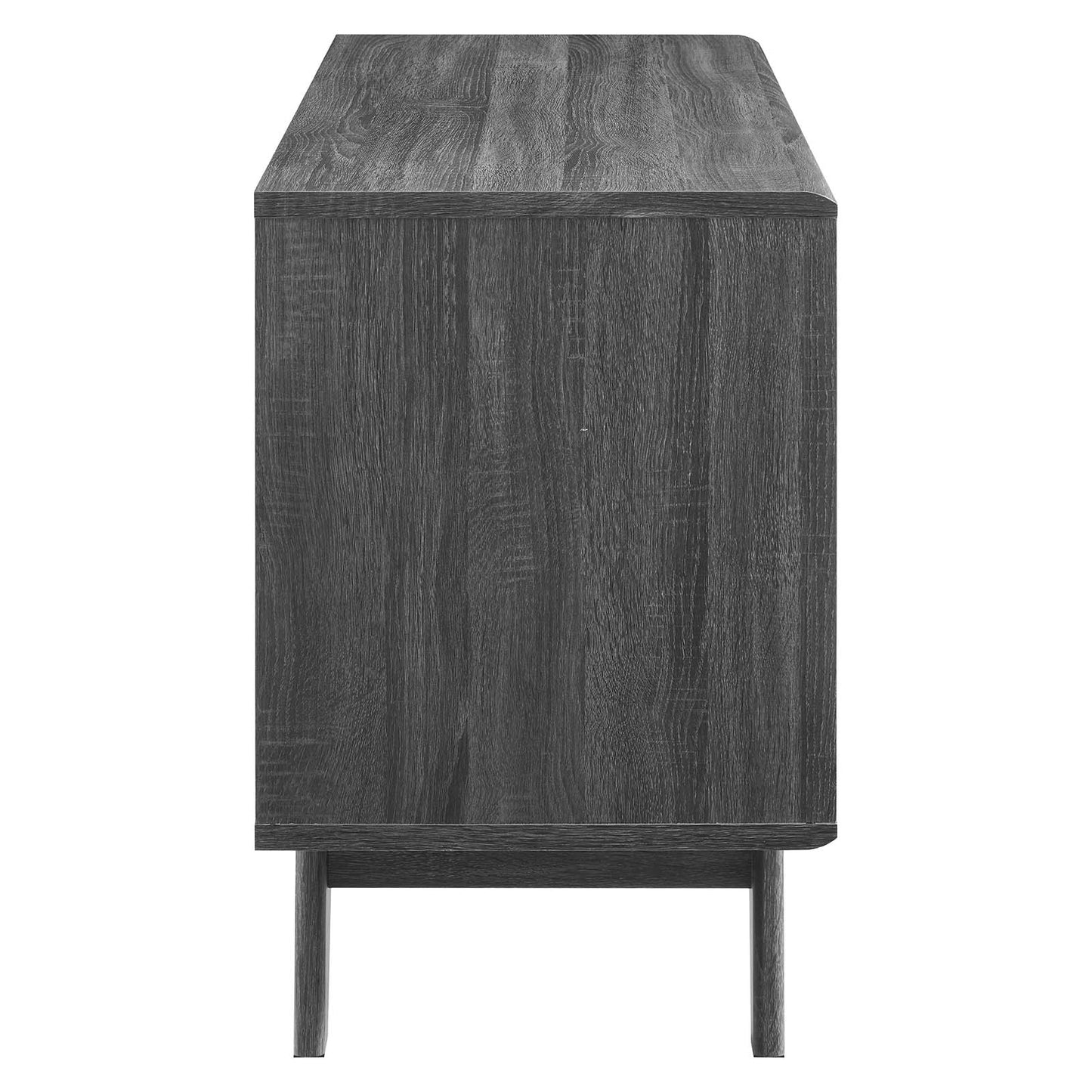 Modway Charcoal Render Vinyl Record Display Stand EEI-4323-CHA