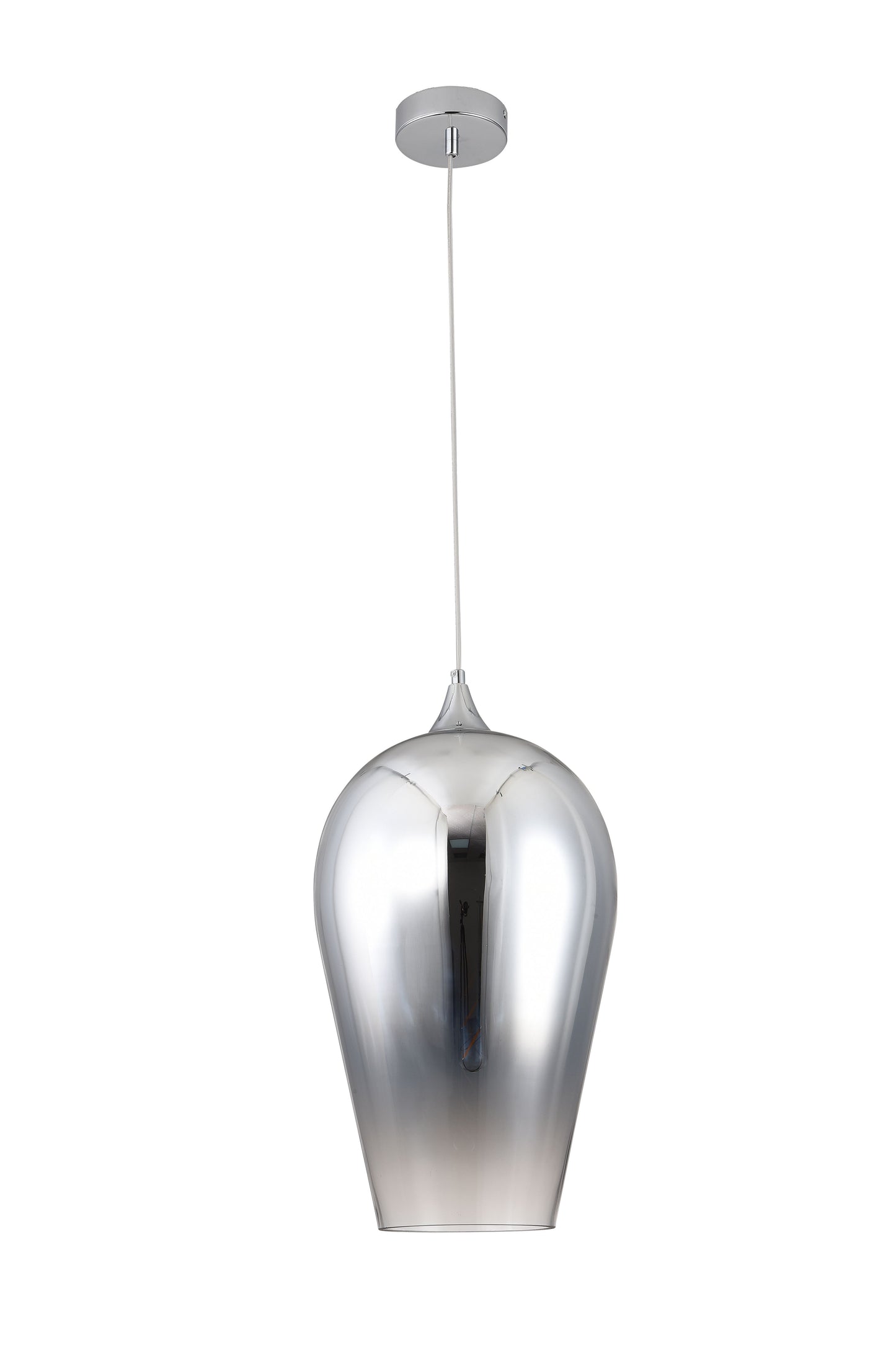 Chrome Single Pendant Lighting - DU143P11CH
