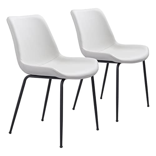 Zuo Modern Dining Chair (Set of 2) White Byron