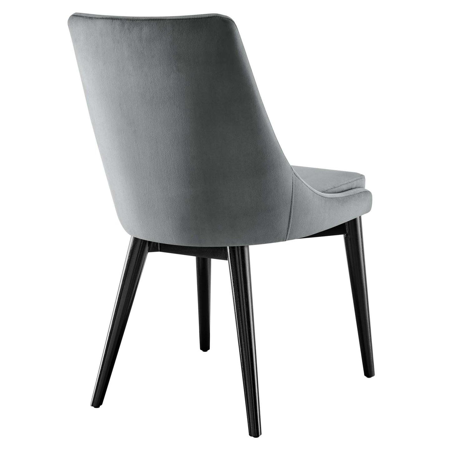 Modway Viscount Performance Velvet Dining Chair with Gray Finish EEI-5009-GRY