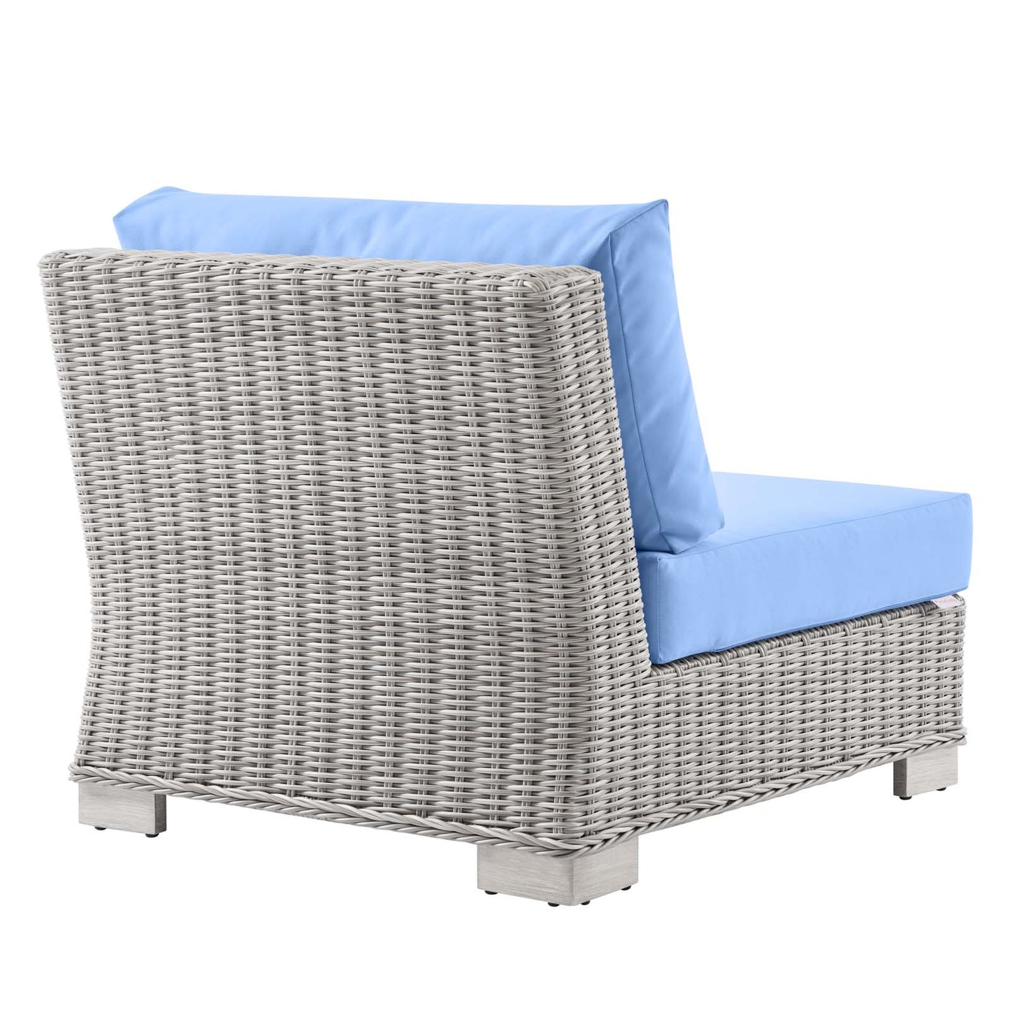 Modway EEI-4847-LGR-LBU Conway Patio Chair, Light Gray Light Blue