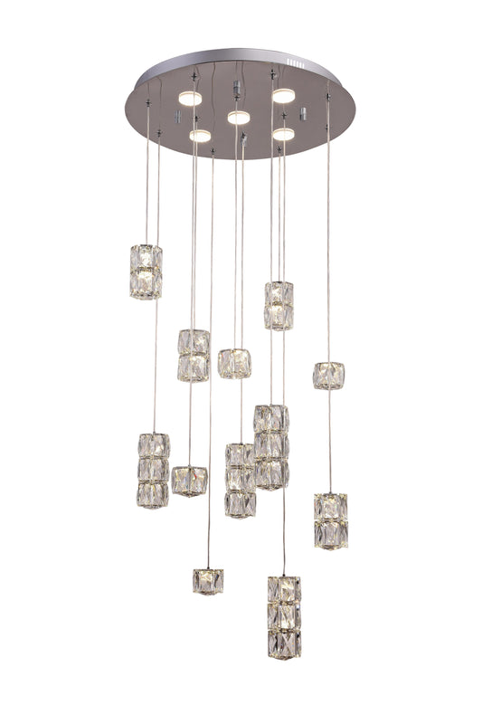 Chrome LED Chandelier - DIN02C19CH