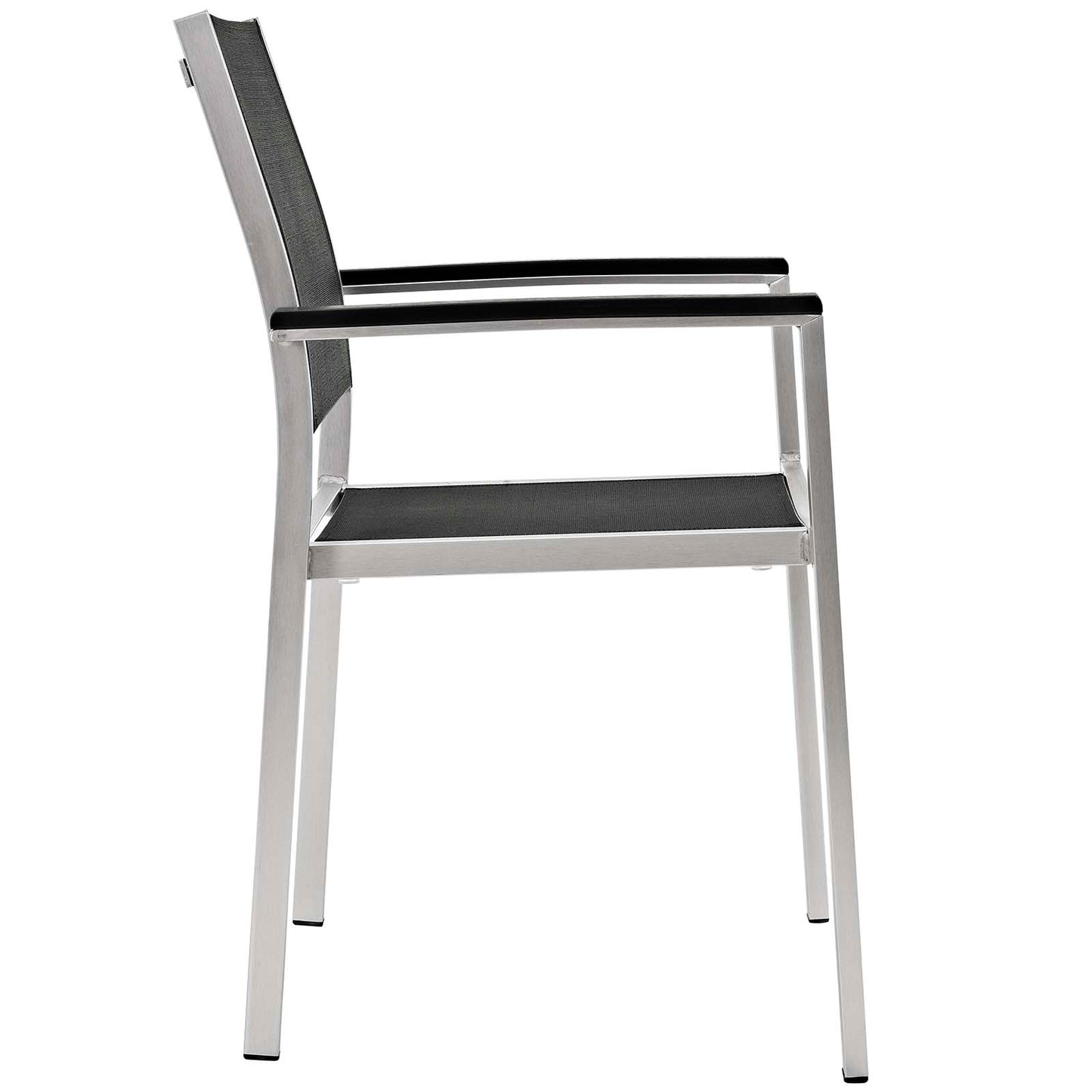 Modway Shore Armless Outdoor Patio Aluminum Chair