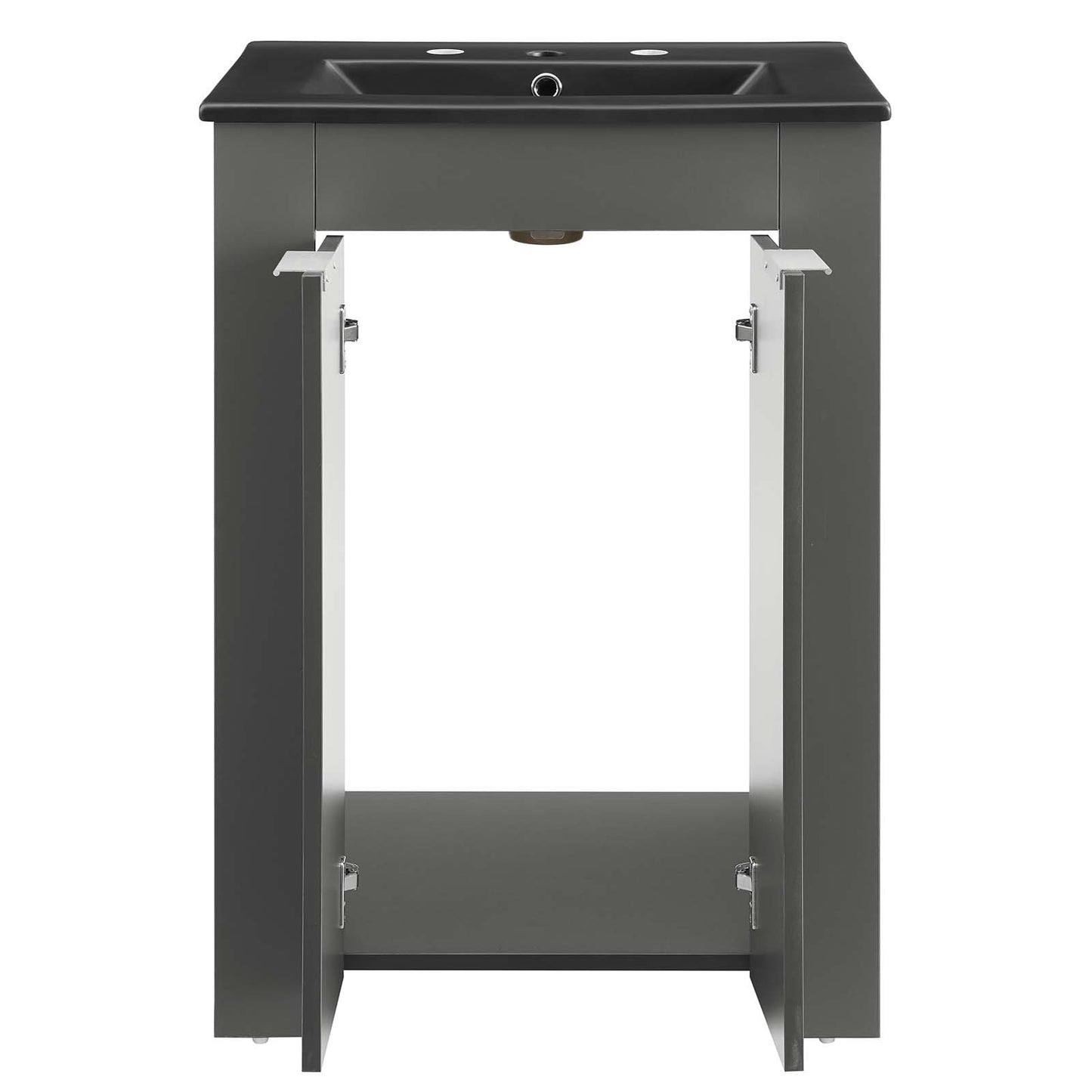 Modway Maybelle 24" Bathroom Vanity in Gray Black