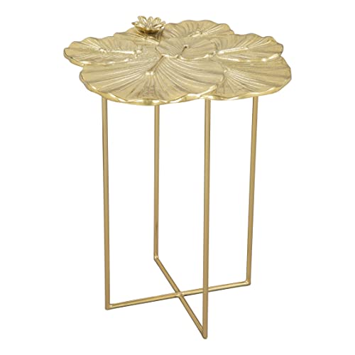 Zuo Lotus Side Table Gold