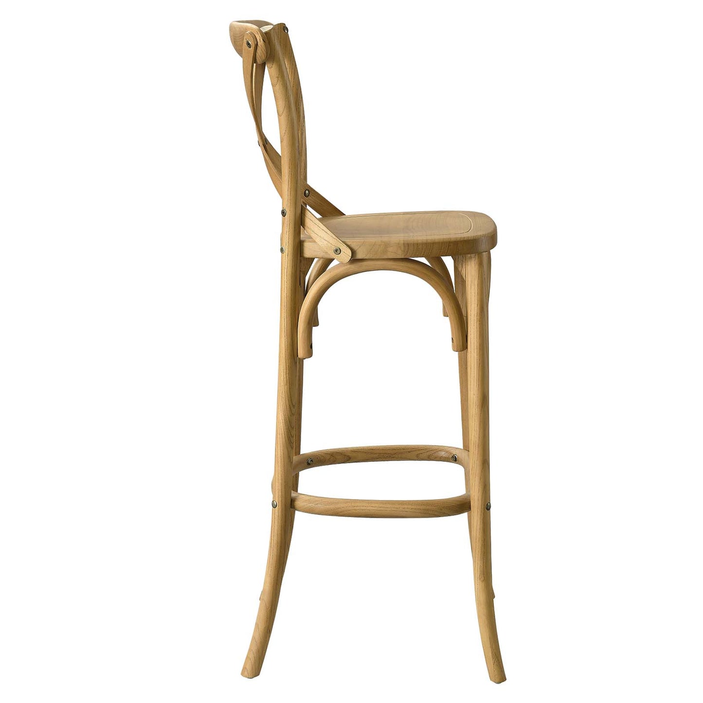 Modway Gear Bar Stool in Natural