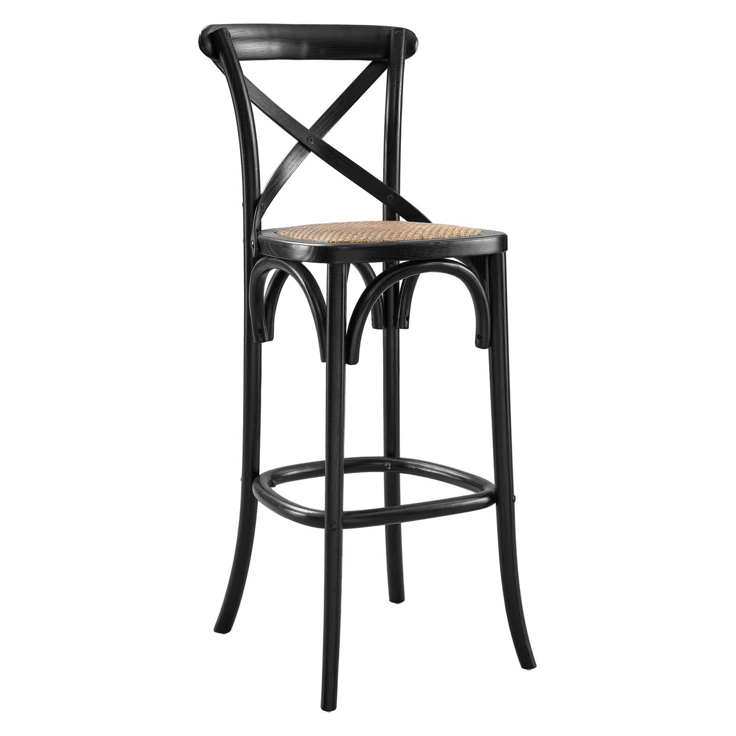 Modway Gear Bar Stool in Black