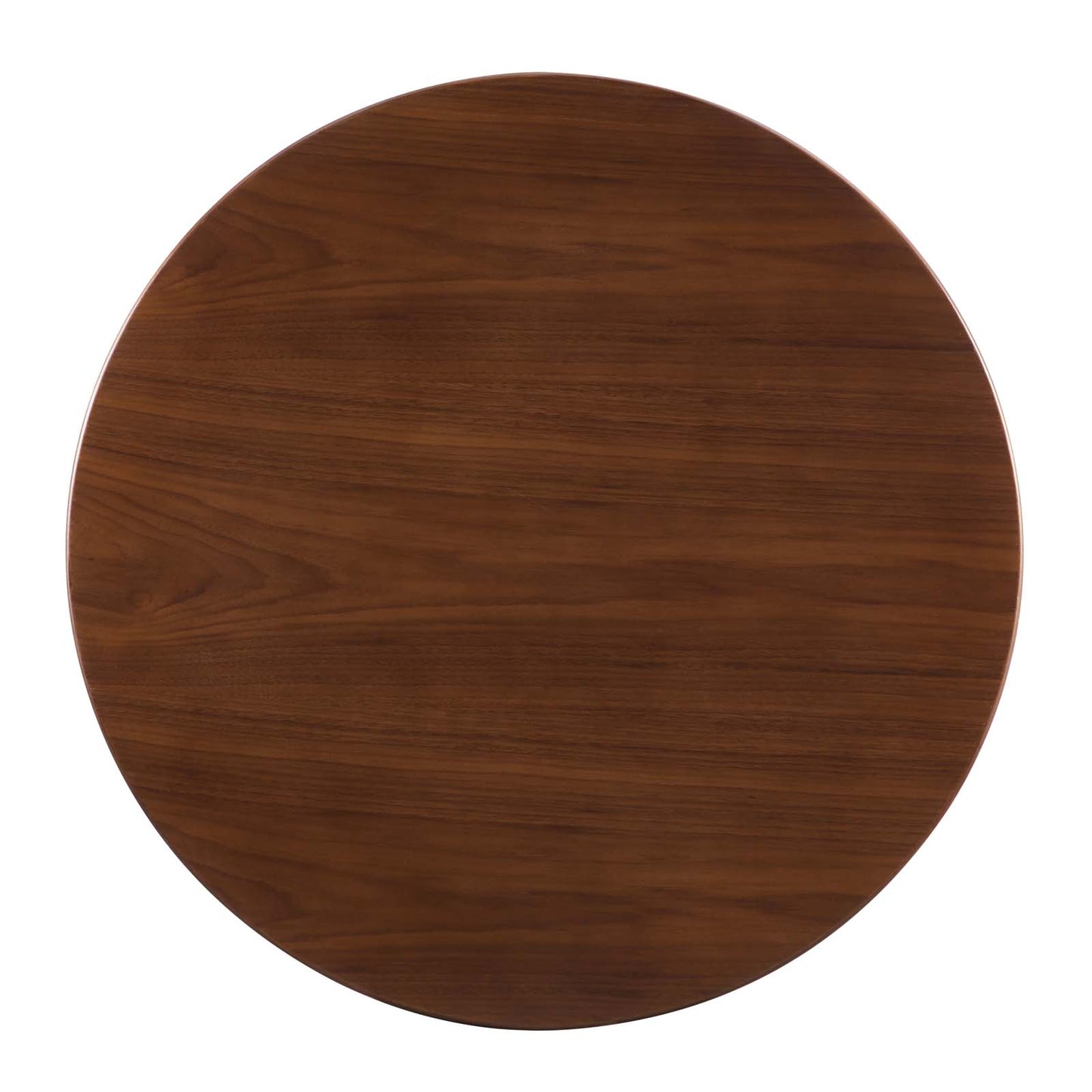 Modway Tupelo Round Wood Grain 36" Dining Table, 36 Inch, Gold Walnut