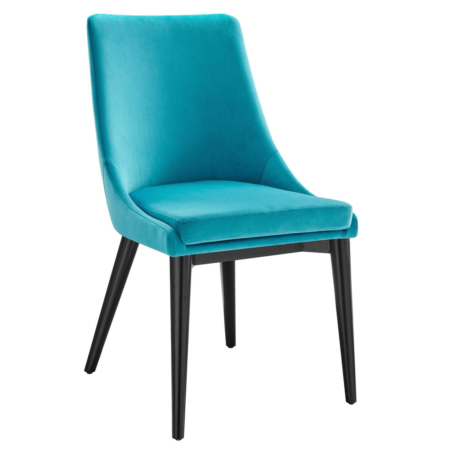 Modway Viscount Performance Velvet Dining Chair with Blue Finish EEI-5009-BLU