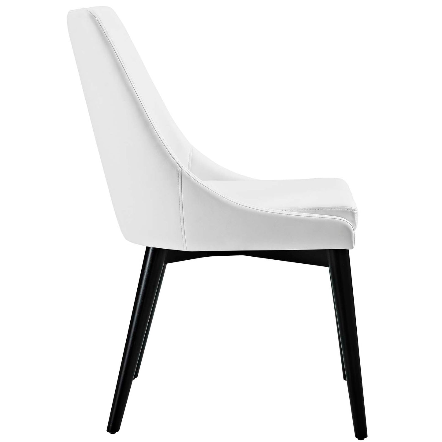 Modway Viscount Set of 2 Fabric Dining Side Chair in Teal