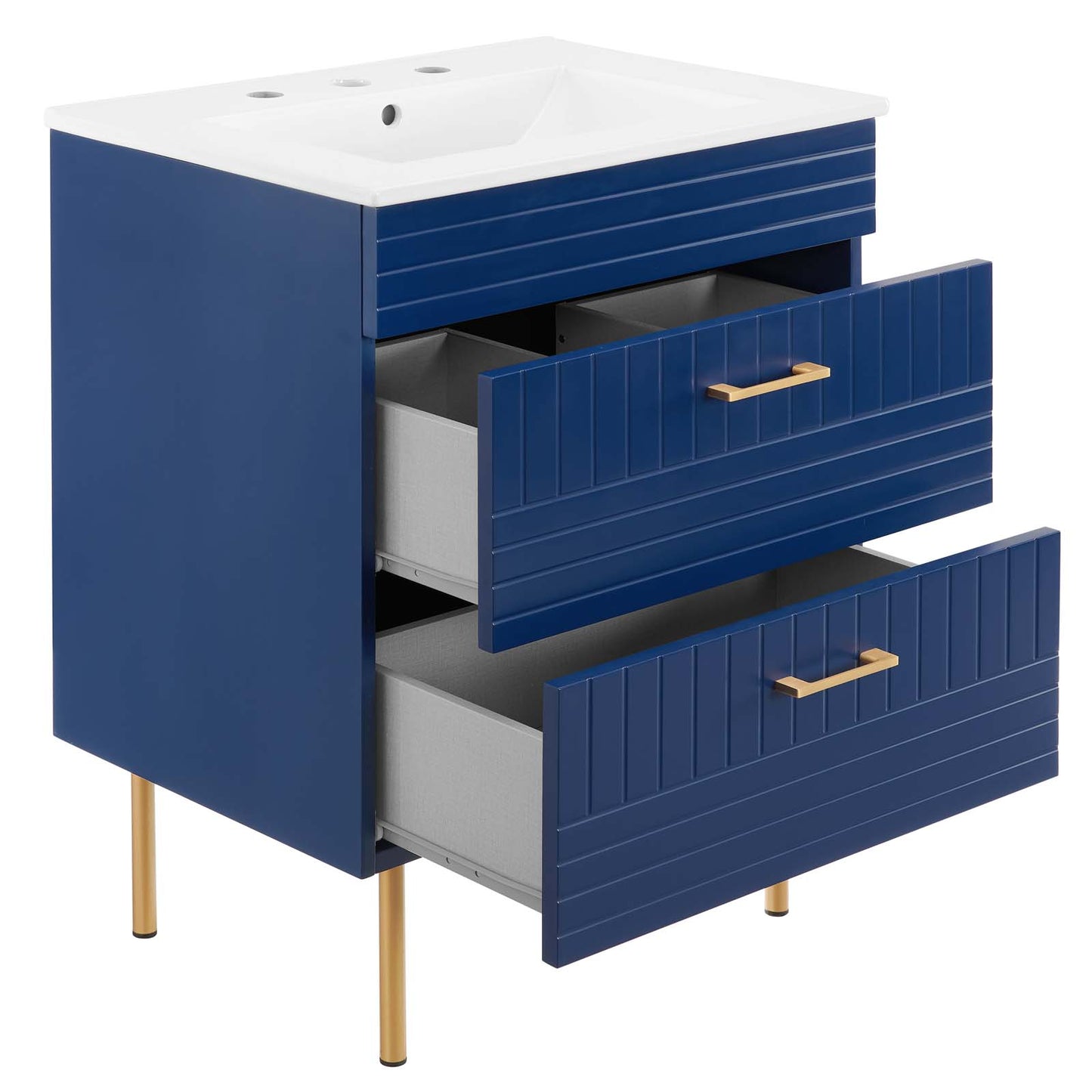 Modway Daybreak 24" Bathroom Vanity in Blue White