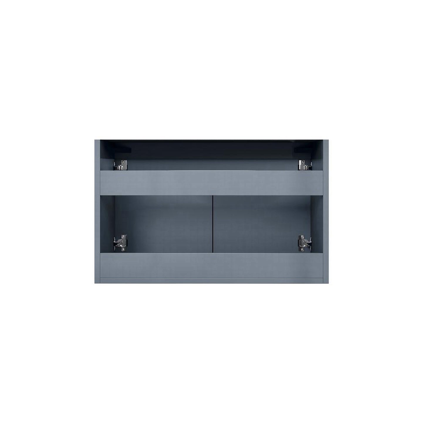 Geneva 30" Dark Grey Single Vanity, no Top and 30" LED Mirror