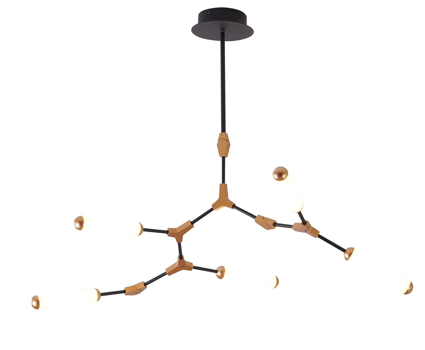 Black & Gold LED Chandelier - FIT10C35BG