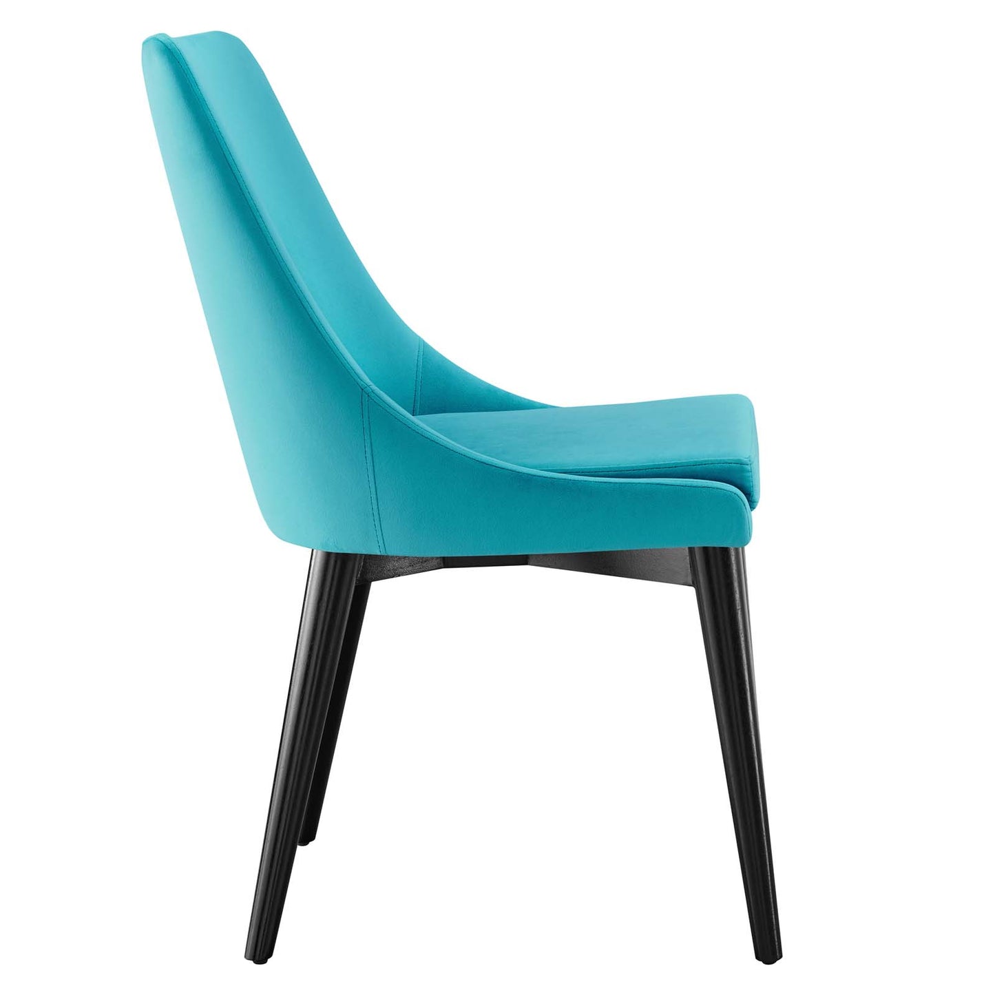 Modway Viscount Performance Velvet Dining Chair with Blue Finish EEI-5009-BLU