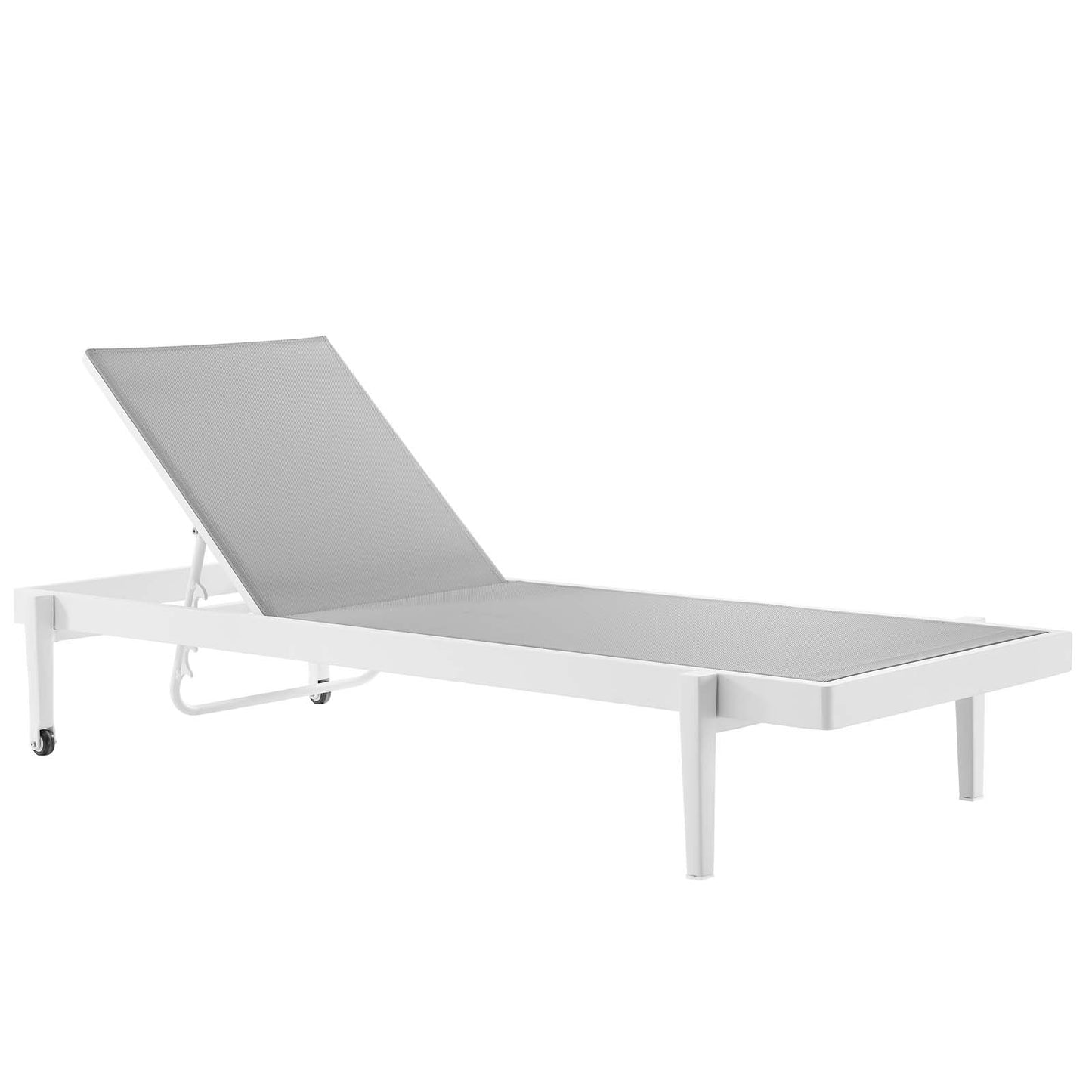 Modway EEI-4204-WHI-GRY Charleston Chaise Lounge Chair Set, White Gray