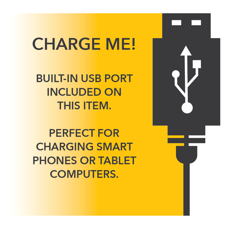 Oliver Wireless Charging Task Shelf Floor Lamp