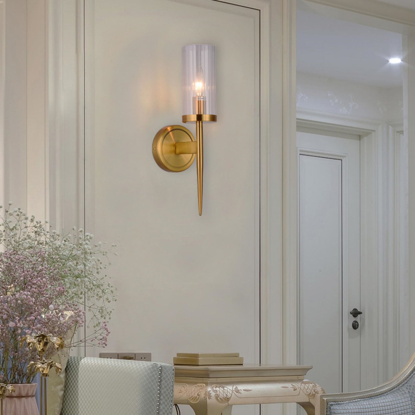 Antique Brass Wall Sconce - MU27