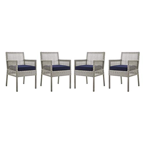 Modway Aura Piece Outdoor Patio Wicker Rattan Set