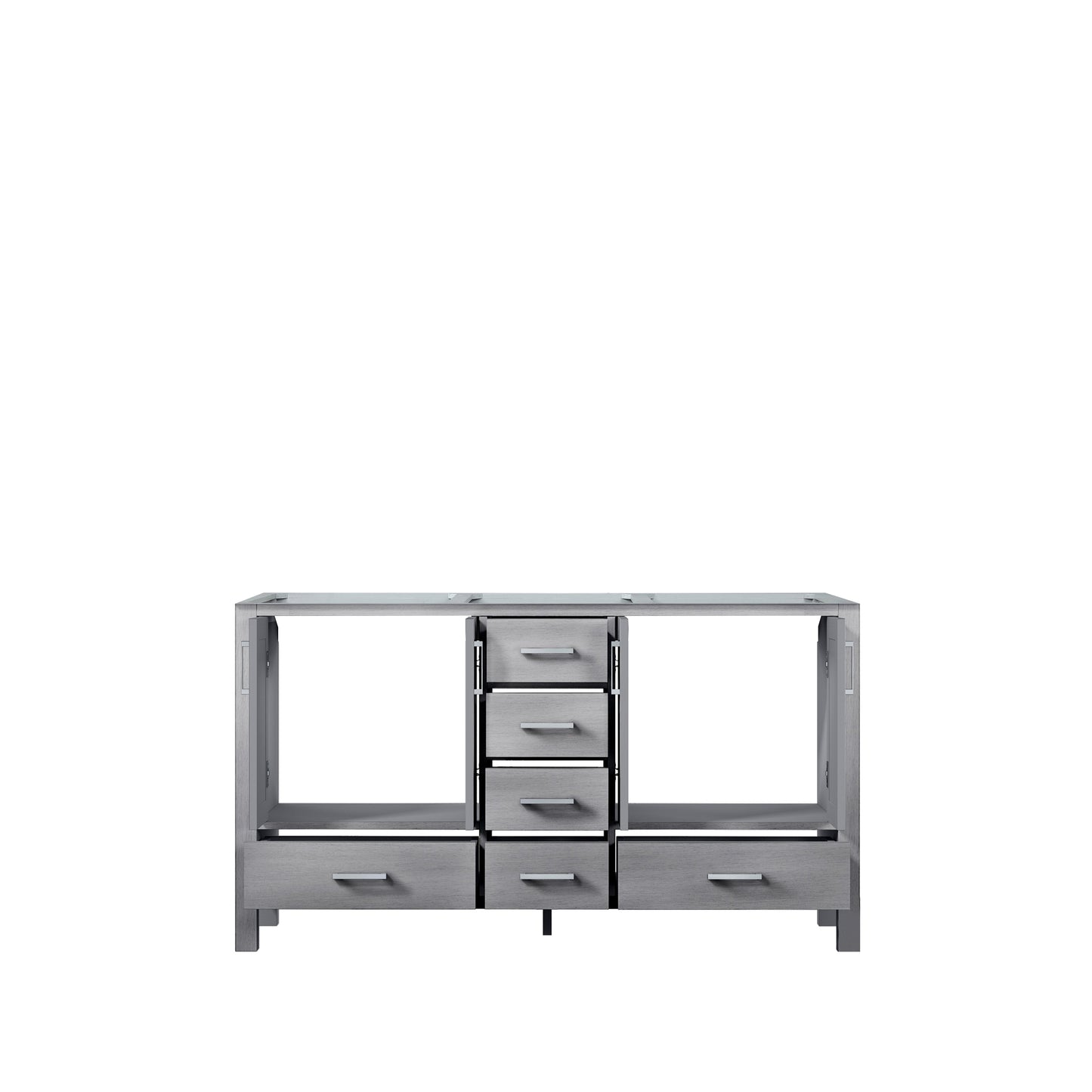 Jacques 60" Distressed Grey Vanity Cabinet Only