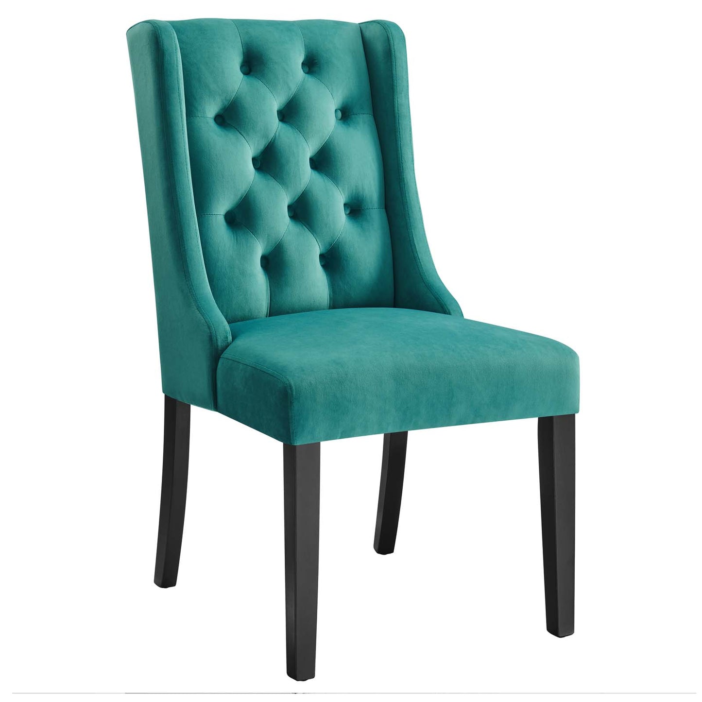 Modway Baronet Velvet Set of 2 Dining Chairs with Teal Finish EEI-5013-TEA