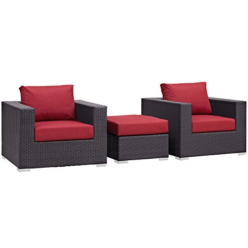 Modway Convene Wicker Rattan 4-Piece Outdoor