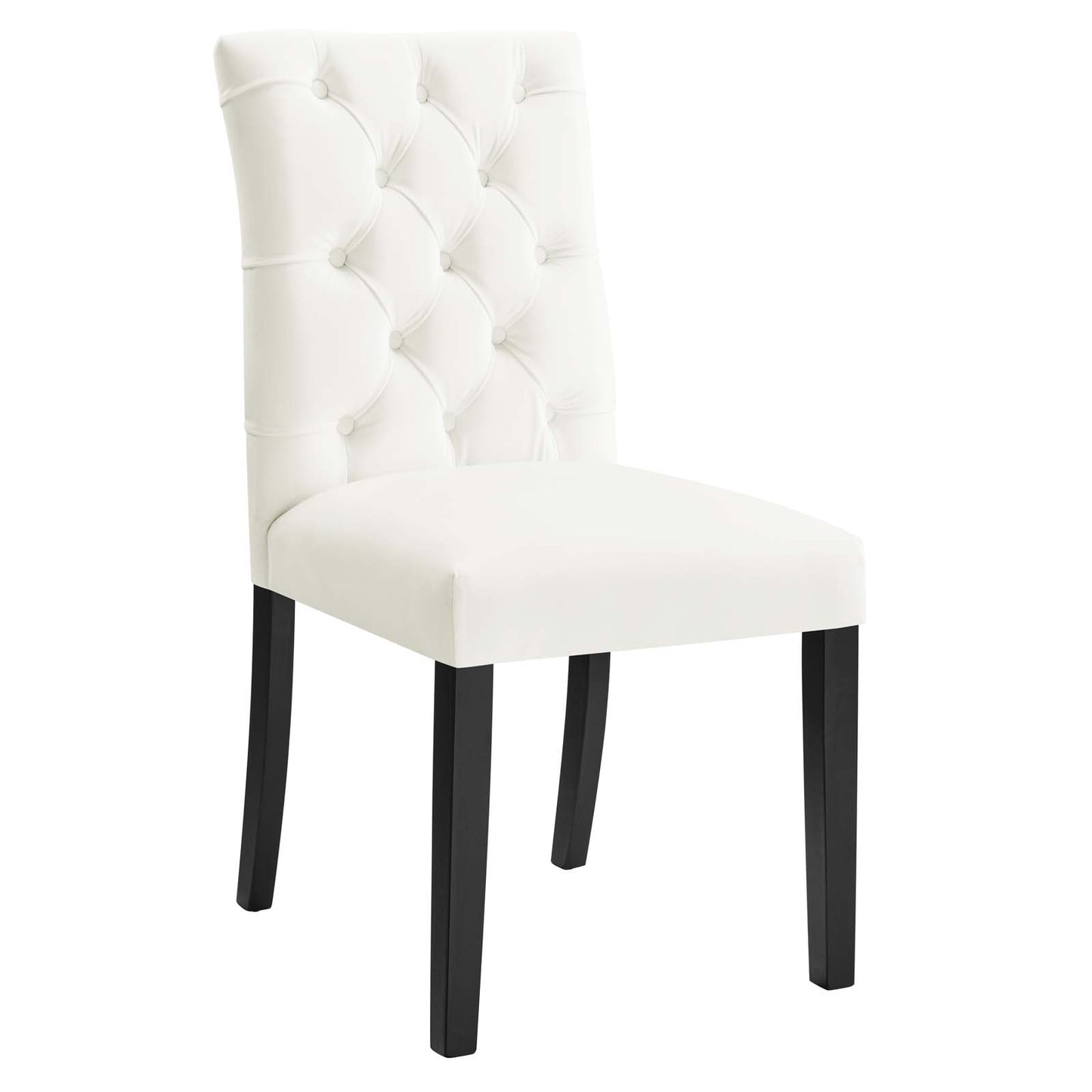 Modway Duchess Velvet Set of 2 Dining Chairs with White Finish EEI-5011-WHI