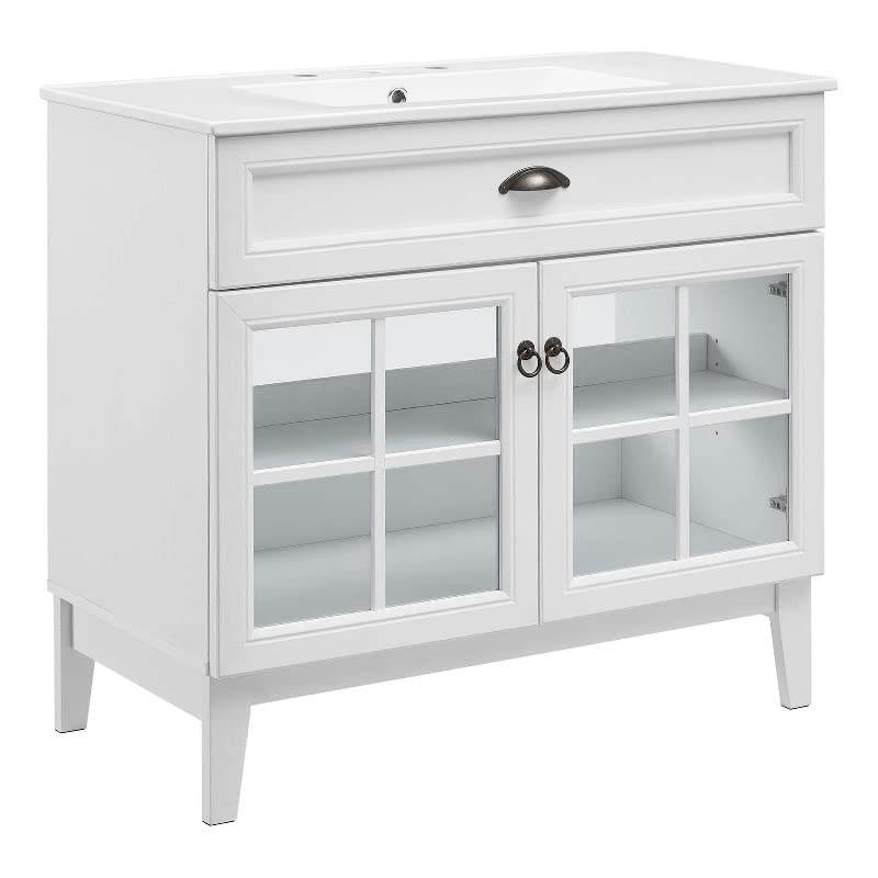 Modway Isle 36" Bathroom Vanity with Sink White