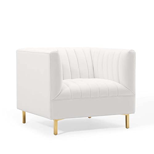 Modway Shift Channel Tufted Performance Velvet Armchair