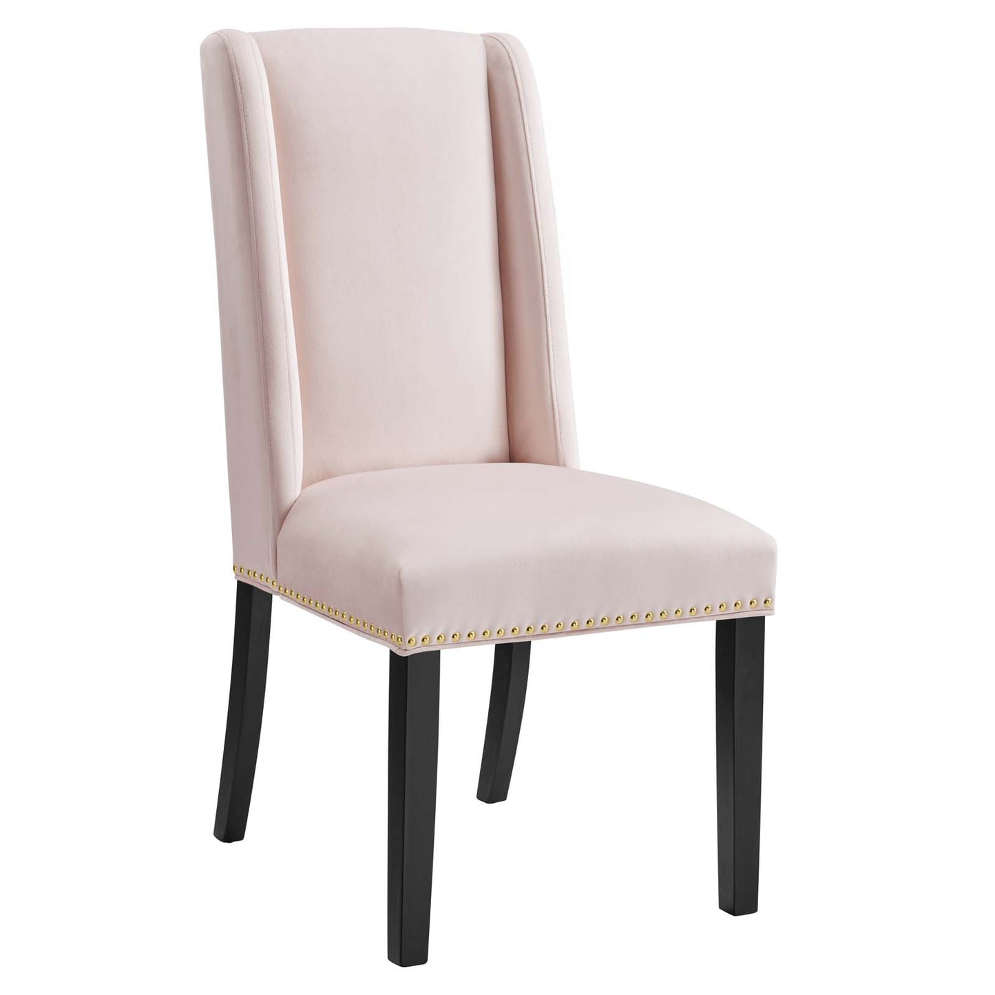 Modway Baron Performance Velvet Set of 2 Dining Chairs with Pink EEI-5012-PNK