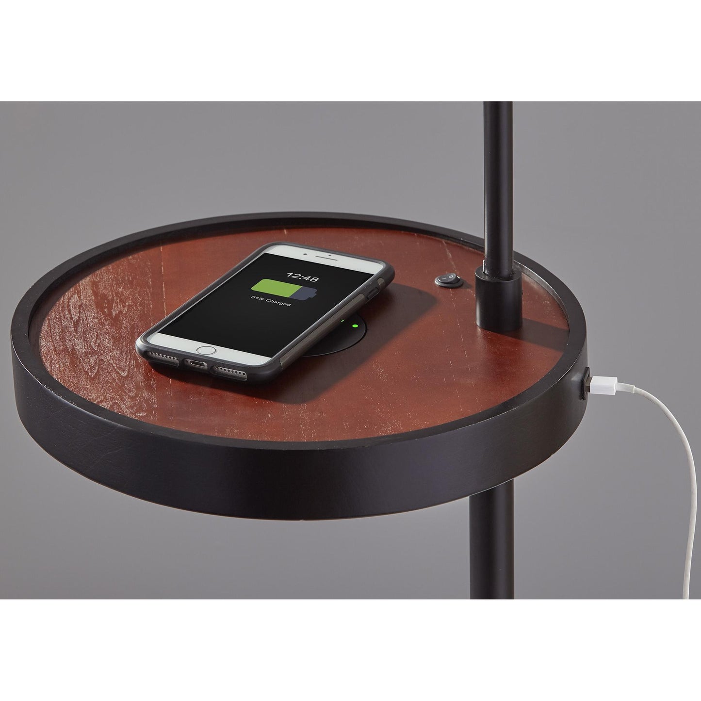 Oliver Wireless Charging Shelf Floor Lamp
