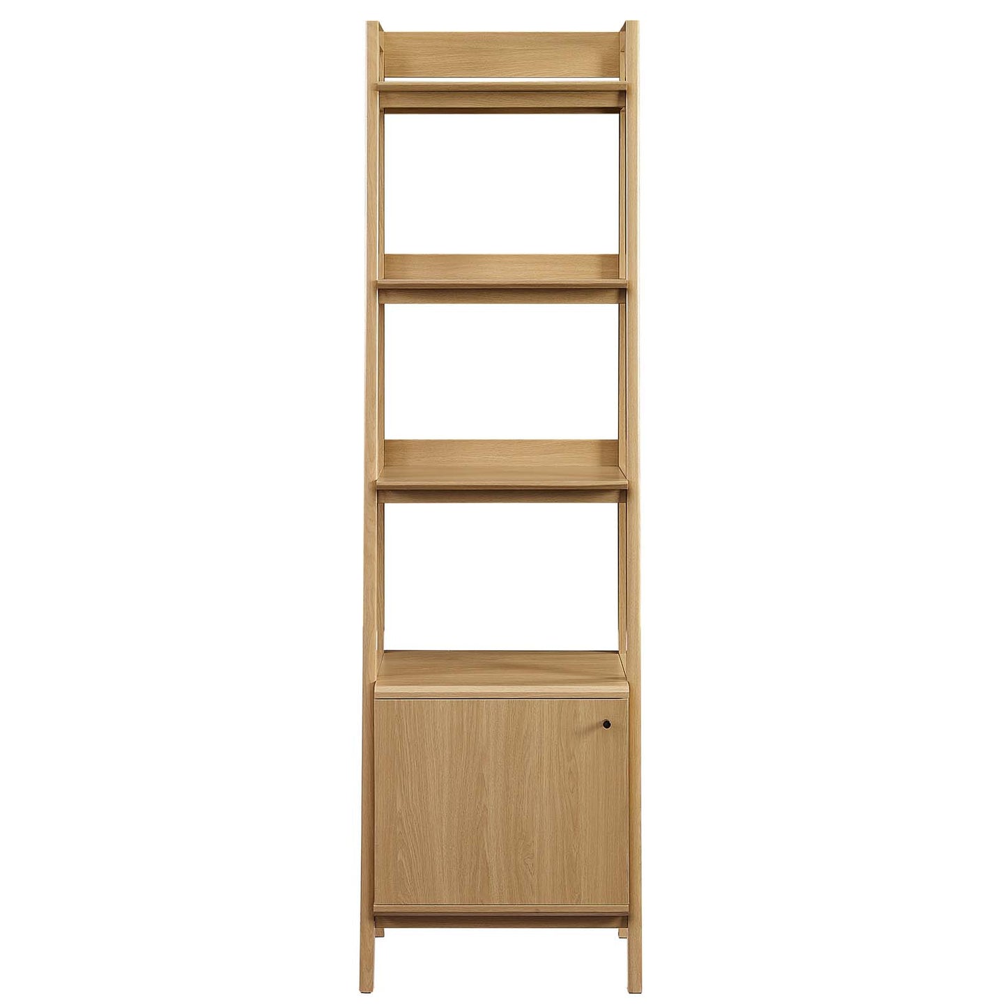 Modway 21" Bookshelf Display Case in Oak