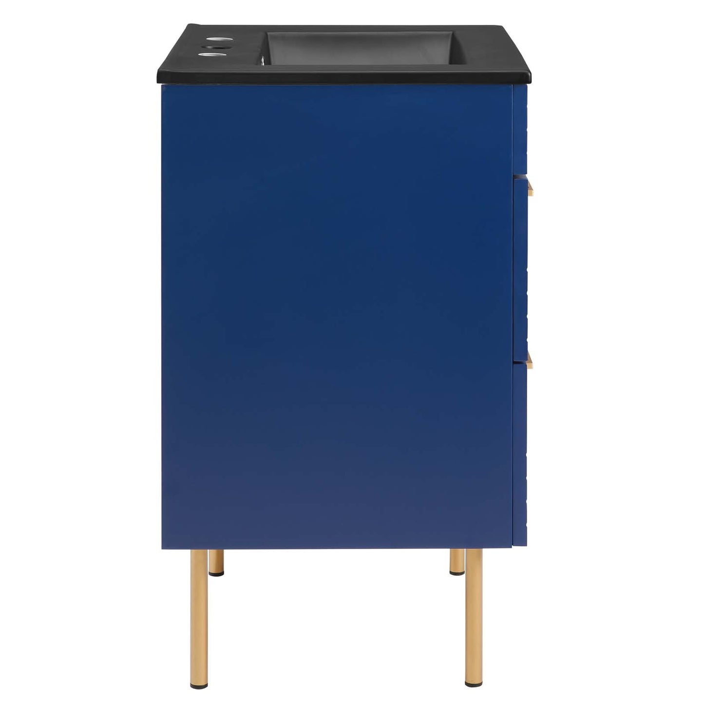 Modway Daybreak 24" Wall-Mount Bathroom Vanity in Blue Black