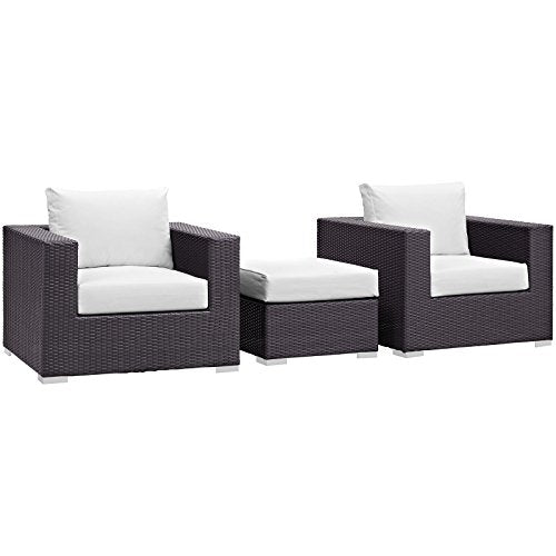 Modway Convene Wicker Rattan 4-Piece Outdoor