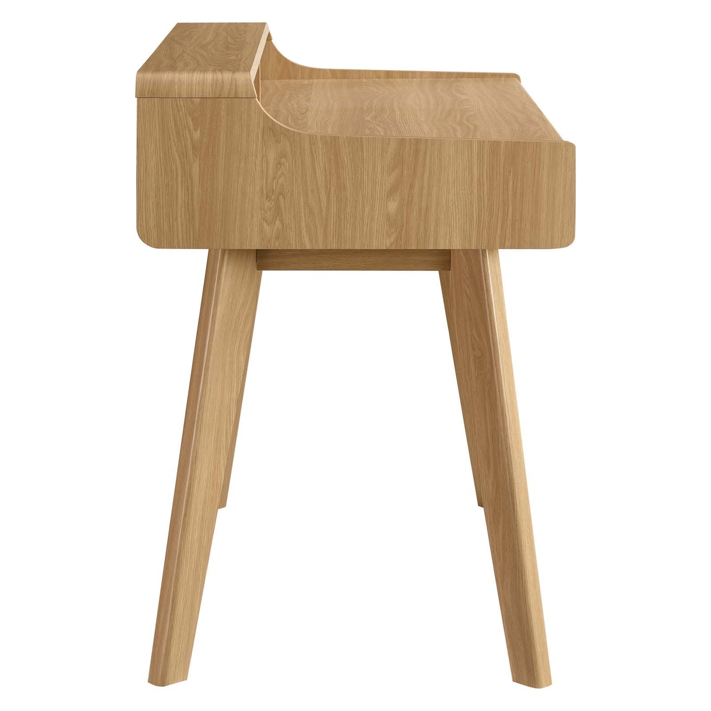 Modway Render Mid-Century Modern Writing Desk in Oak