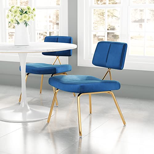 Zuo Modern Dining Chair (Set of 2) Blue Nicole