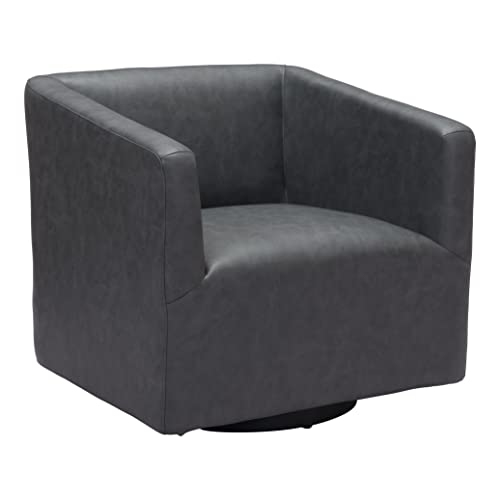 Zuo Modern - Brooks Accent Chair Gray - Modern - Seating - Metal, Foam, 100% Polyurethane - Indoor - 28in Height