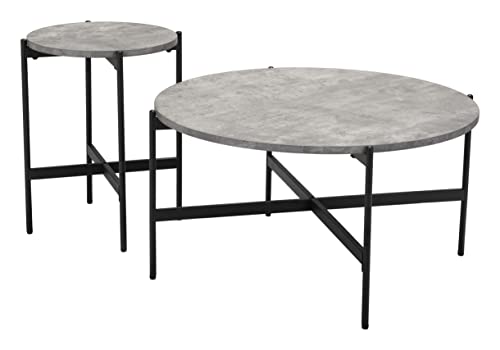 Zuo Malo Coffee Table Set Gray & Black