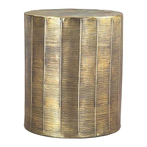 Zuo Chris Side Table Antique Brass